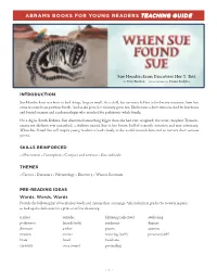When Sue Found Sue Teaching Guide