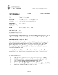03B EX-Proposal to Establish a Dept
