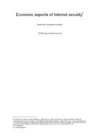 Economic Aspects of Internet Security1
