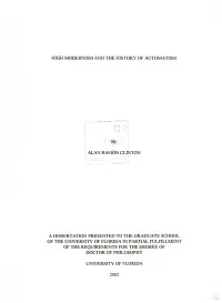 High Modernism and the History of Automatism