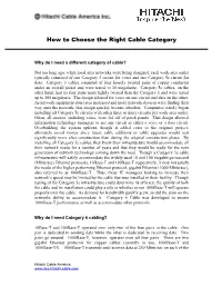 How to Choose the Right Cable Category