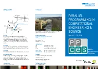 Parallel Programming in Computational Engineering