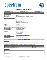 SDS Contains All of the Information Required by the HPR