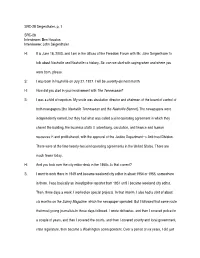 SRC-28 Seigenthaler, P. 1 SRC-28 Interviewer