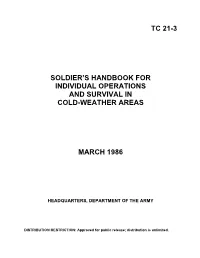 Tc 21-3 Soldier's Handbook for Individual Operations and Survival