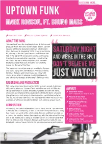 Uptown FUNK APPEARS in ROCK & POP 2018
