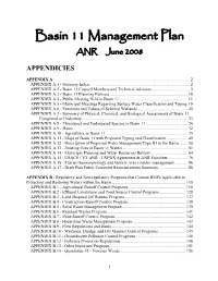 APPENDIX B - Regulatory and Non-Regulatory Programs That Contain Bmps Applicable to Protecting and Restoring Waters Within the Basin