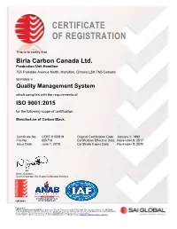 Certificate of Registration