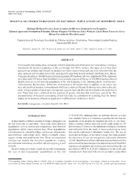 Molecular Characterization of Bacterial Populations of Different Soils