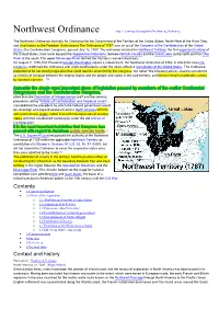 Northwest Ordinance(Wikipedia).Pdf