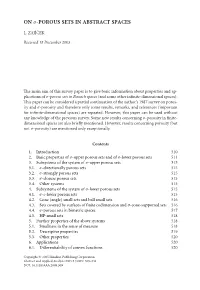 On Σ-Porous Sets in Abstract Spaces