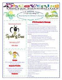 PTA President's Message