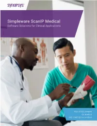 Simpleware Scanip Medical Software Solutions for Clinical Applications