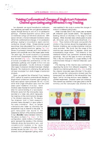 Twisting Conformational Changes of Single Kcsa Potassium Channel Upon Gating Using Diffracted X-Ray Tracking