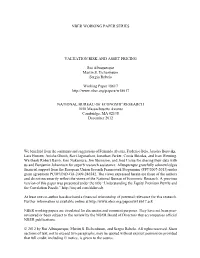 Valuation Risk and Asset Pricing
