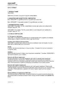 VESICARE Solifenacin Succinate
