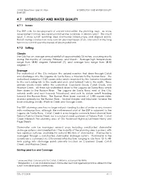 4.7 Hydrology and Water Quality