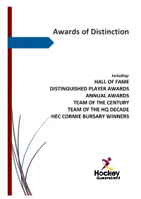 Awards of Distinction