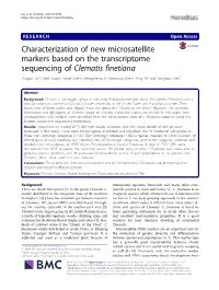 Characterization of New Microsatellite Markers Based on the Transcriptome