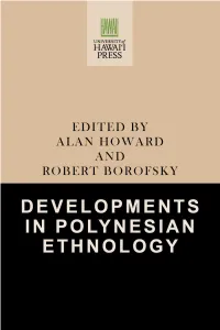 Developments in Polynesian Ethnology