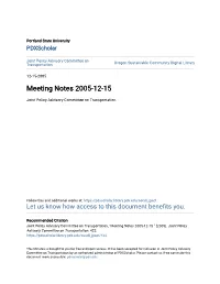 Meeting Notes 2005-12-15
