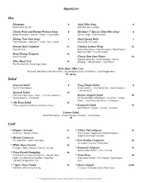 Menupro Dinner Menu 03142015
