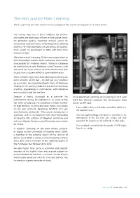The Hon Justice Mark Leeming