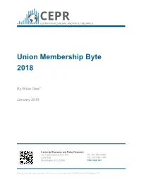 Union Membership Byte 2018