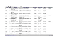 Building Regulations Records 2015