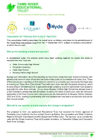 Great Schools in Which to Learn, Teach and Belong Consultation 22Nd