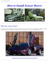 Lambo Door Conversion.Pdf