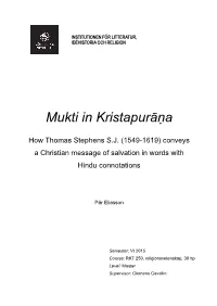 Mukti in Kristapurāṇa