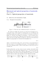Optical Properties of Materials JJL Morton