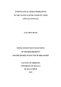 Tan Choo Hock Thesis Submitted in Fulfi