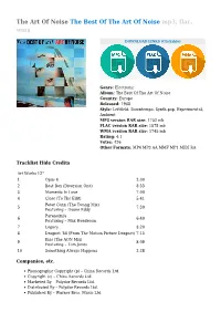 The Art of Noise the Best of the Art of Noise Mp3, Flac, Wma