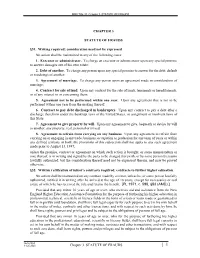 Chapter 3. STATUTE of FRAUDS CHAPTER 3