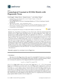 Cosmological Constant in SUGRA Models with Degenerate Vacua