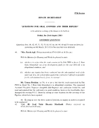 97Th Session SENATE SECRETARIAT