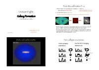 Lecture Eight: Galaxy Formation