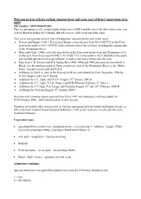 Plant Species List of Erua Wetland, Riparian Forest and Scarp, Part Of