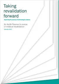 Taking Revalidation Forward: Improving the Process