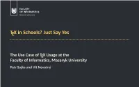 TEX in Schools? Just Say Yes