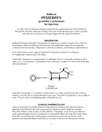 Buffered PFIZERPEN (Penicillin G Potassium) for Injection