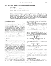 Density Functional Theory Investigation of Decamethyldizincocene