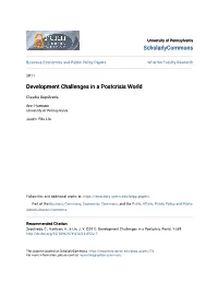 Development Challenges in a Postcrisis World