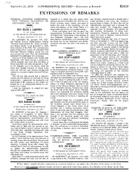 Extensions of Remarks E1319 EXTENSIONS of REMARKS