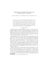 HPD) Is One of the Most Exciting Recent Break- Throughs in Homological Algebra and Algebraic Geometry