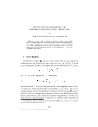 Fundamental Solutions for Hermite and Subelliptic Operators
