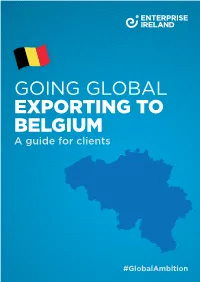 GOING GLOBAL EXPORTING to BELGIUM a Guide for Clients