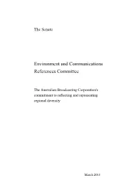 Report: the Australian Broadcasting Corporation's Commitment To